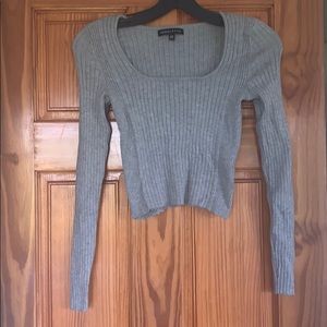 Kendall & Kylie gray crop top size XS